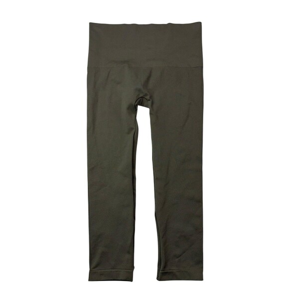 Spanx Womens Plus Size 2X Green Leggings Seamless Ankle Pull-On High‎ Rise - Picture 1 of 16